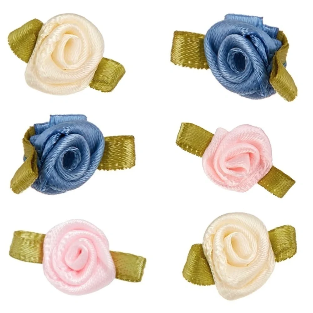 20ct Ribbon Crafts and Garment Accessories - White, Pink and Blue